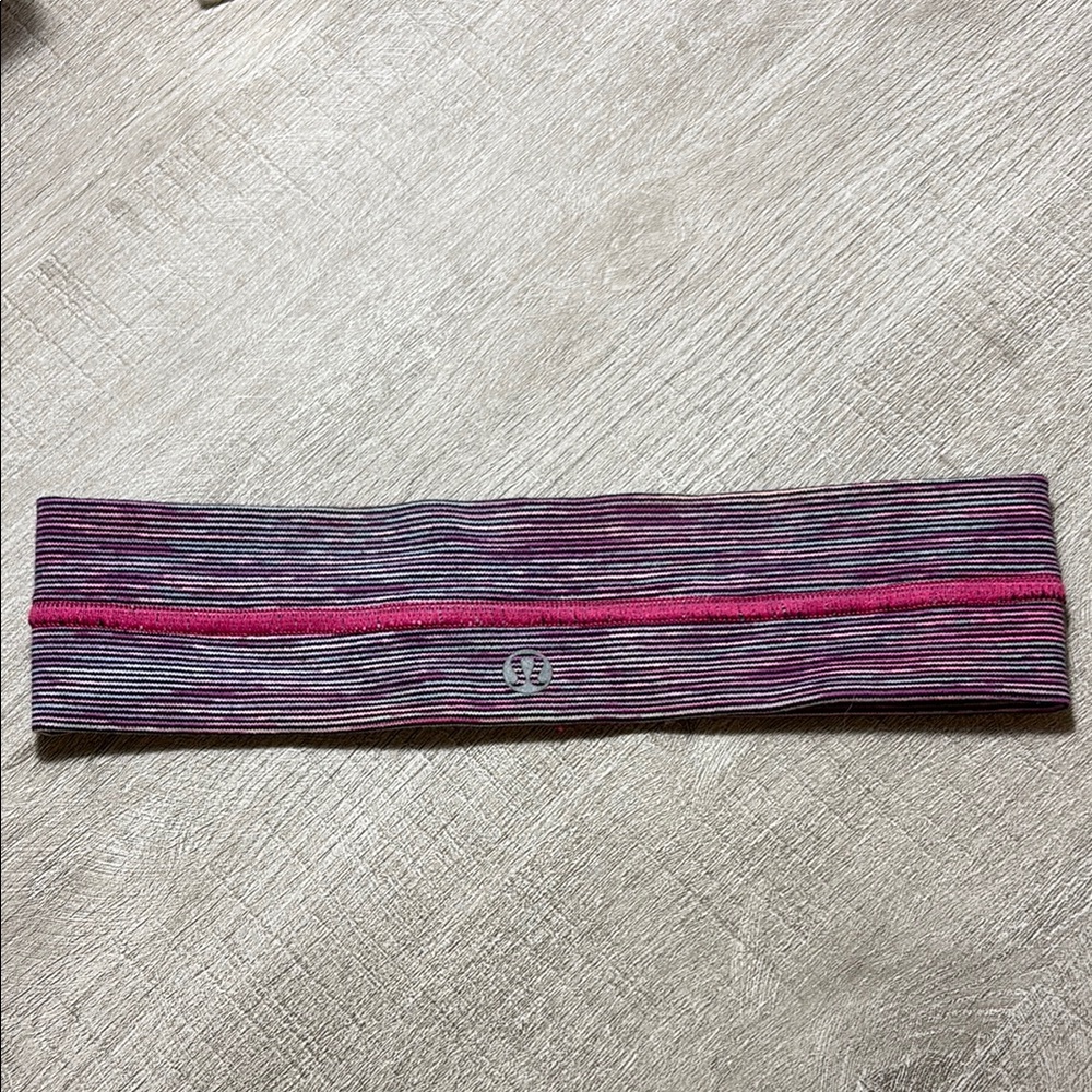 lululemon athletica Pink and Gray Headband